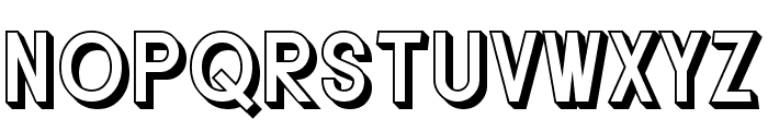 SF Buttacup Lettering Shaded Font LOWERCASE