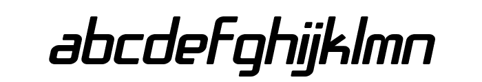 SF Chrome Fenders Extended Oblique Font LOWERCASE