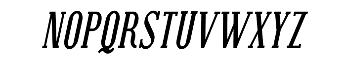 SF Covington SC Cond Bold Italic Font UPPERCASE