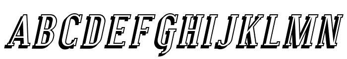 SF Covington SC Shadow Italic Font LOWERCASE
