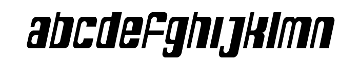 SF DecoTechno Condensed Oblique Font LOWERCASE