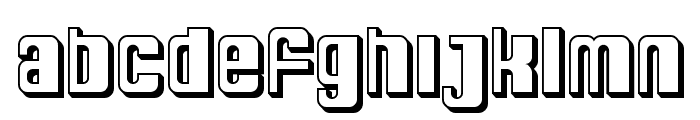 SF DecoTechno Shaded Font LOWERCASE