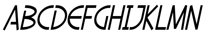 SF Diego Sans Condensed Oblique Font UPPERCASE