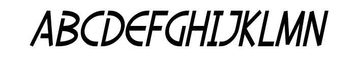 SF Diego Sans Condensed Oblique Font LOWERCASE