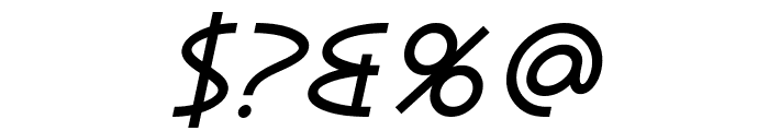 SF Diego Sans Oblique Font OTHER CHARS