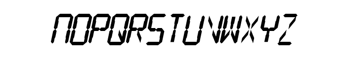 SF Digital Readout Heavy Oblique Font UPPERCASE