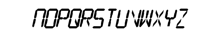 SF Digital Readout Heavy Oblique Font LOWERCASE