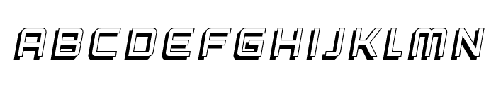 SF Fedora Titles Shadow Italic Font UPPERCASE