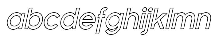 SF Florencesans Outline Italic Font LOWERCASE