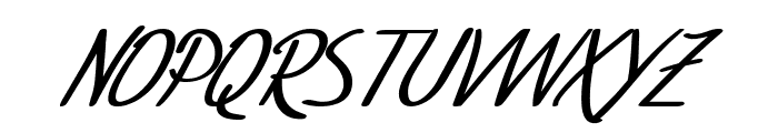 SF Foxboro Script Bold Italic Font UPPERCASE