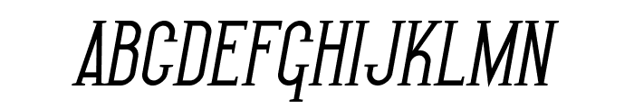 SF Gothican Bold Oblique Font UPPERCASE