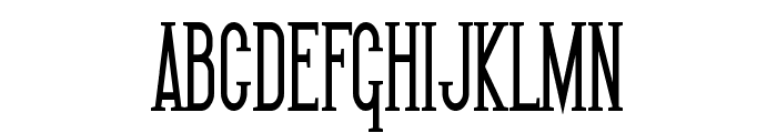 SF Gothican Condensed Bold Font UPPERCASE