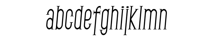 SF Gothican Condensed Italic Font LOWERCASE