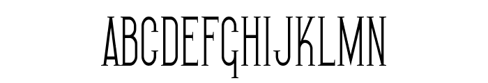 SF Gothican Condensed Font UPPERCASE