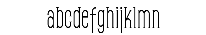 SF Gothican Condensed Font LOWERCASE