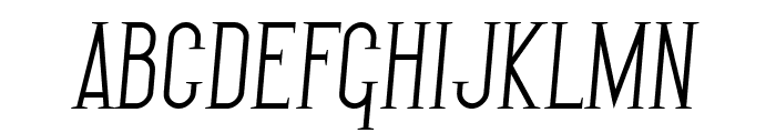 SF Gothican Italic Font UPPERCASE