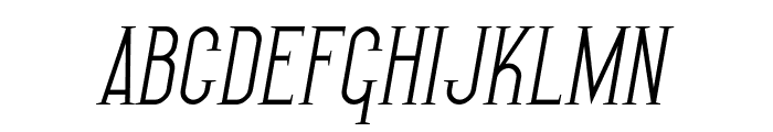 SF Gothican Oblique Font UPPERCASE