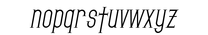 SF Gothican Oblique Font LOWERCASE