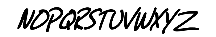 SF Grunge Sans Bold Italic Font UPPERCASE