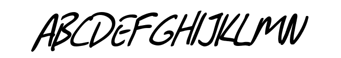 SF Grunge Sans Italic Font UPPERCASE