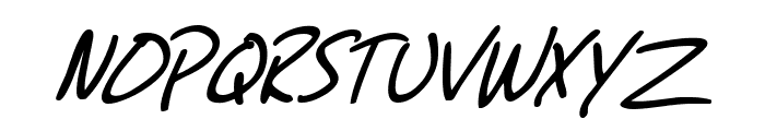 SF Grunge Sans Italic Font UPPERCASE