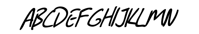 SF Grunge Sans SC Italic Font UPPERCASE