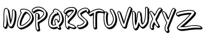 SF Grunge Sans Shadow Font UPPERCASE