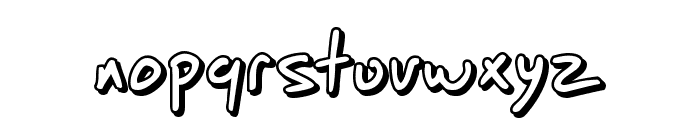SF Grunge Sans Shadow Font LOWERCASE