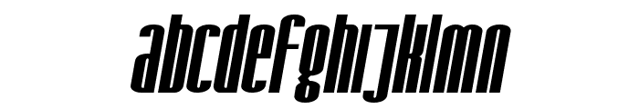 SF Iron Gothic Bold Oblique Font LOWERCASE