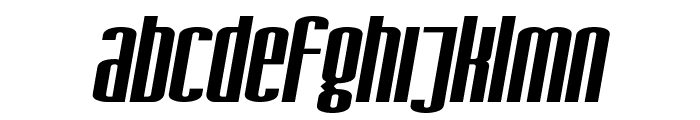 SF Iron Gothic Extended Oblique Font LOWERCASE