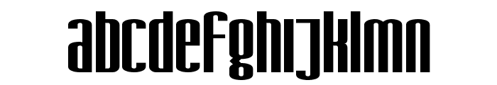 SF Iron Gothic Extended Font LOWERCASE
