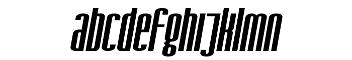 SF Iron Gothic Oblique Font LOWERCASE