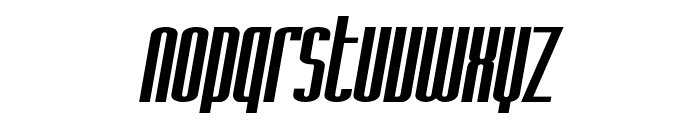 SF Iron Gothic Oblique Font LOWERCASE