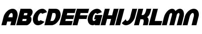 SF Juggernaut Condensed Bold Italic Font UPPERCASE