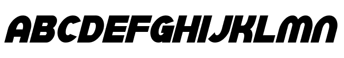 SF Juggernaut Condensed Bold Italic Font LOWERCASE