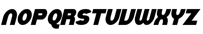 SF Juggernaut Condensed Bold Italic Font LOWERCASE