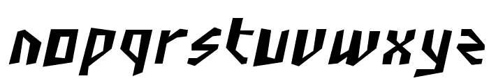 SF Junk Culture Condensed Oblique Font LOWERCASE