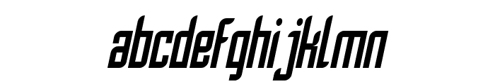 SF Piezolectric Condensed Oblique Font LOWERCASE