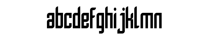 SF Piezolectric Condensed Font LOWERCASE