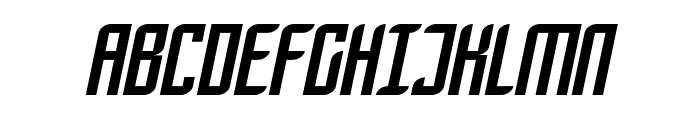 SF Piezolectric Oblique Font UPPERCASE