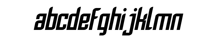 SF Piezolectric Oblique Font LOWERCASE