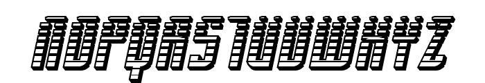 SF Piezolectric SFX Oblique Font UPPERCASE