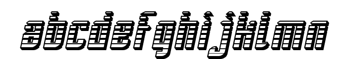SF Piezolectric SFX Oblique Font LOWERCASE
