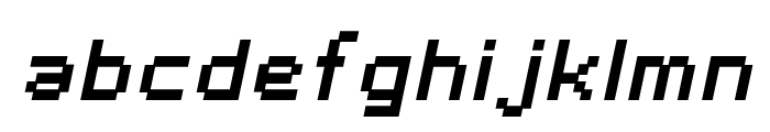 SF Pixelate Bold Oblique Font LOWERCASE