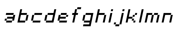 SF Pixelate Oblique Font LOWERCASE