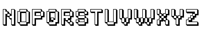 SF Pixelate Shaded Font UPPERCASE