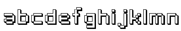 SF Pixelate Shaded Font LOWERCASE