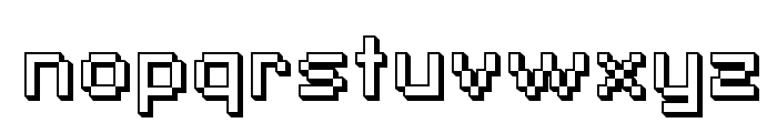 SF Pixelate Shaded Font LOWERCASE