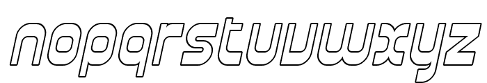 SF Plasmatica Outline Italic Font LOWERCASE