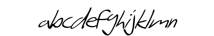 SF Scribbled Sans Italic Font LOWERCASE